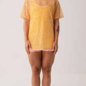 Blusão Tule Lirio Amarelo